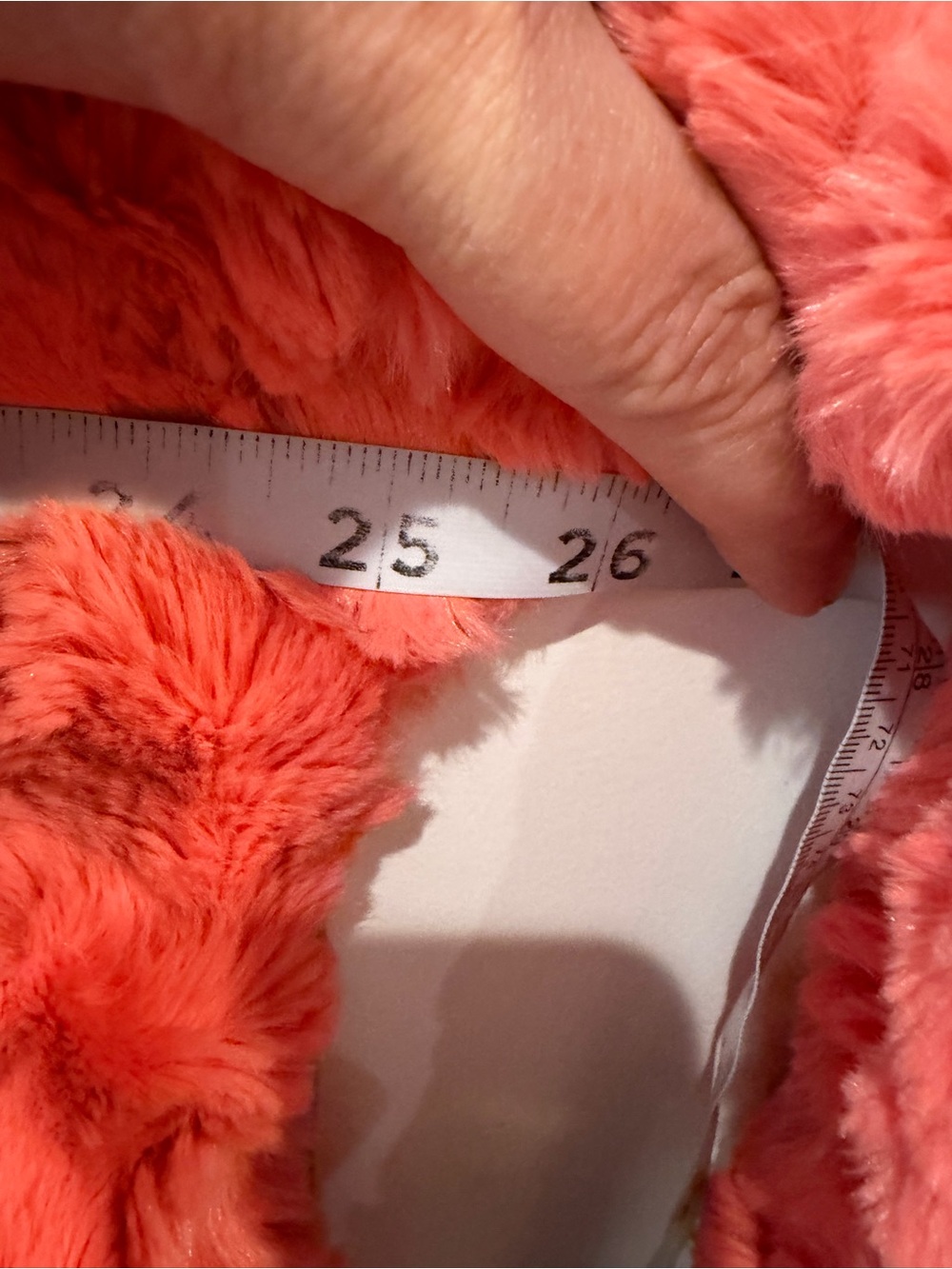 Ivy Jane Coral Hue Shaggy Faux Fur Pullover Top Size M/L Oversized - Picture 12 of 16